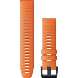 Garmin QuickFit silikoneurrem 22 mm (ember orange/sort)