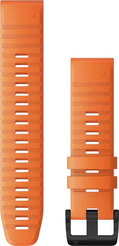 Garmin QuickFit silikoneurrem 22 mm (ember orange/sort)