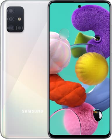 Samsung Galaxy A51 smartphone (hvid)