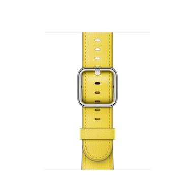 Apple Watch rem 42 mm klassisk læderrem (spring yellow)