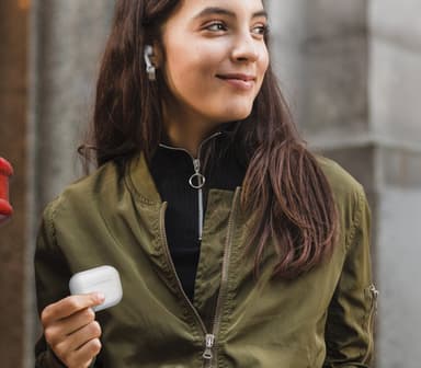 Elago AirPods Pro silikoneetui (hvid/blå)