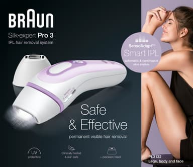 Braun Silk-expert PRO 3 lysbaseret IPL hårfjerner PL3132