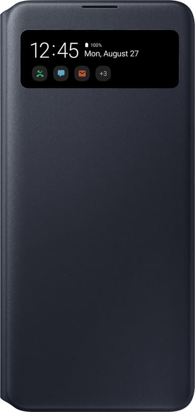 Samsung S View cover med pung til Galaxy A71 (sort)