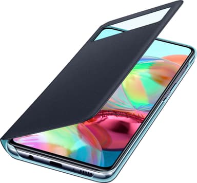 Samsung S View cover med pung til Galaxy A71 (sort)