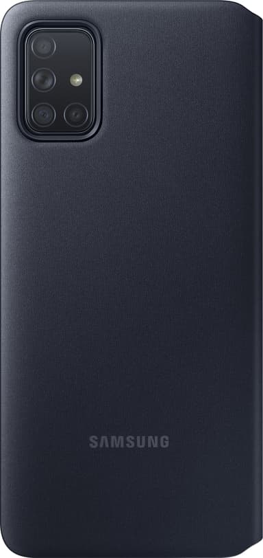 Samsung S View cover med pung til Galaxy A71 (sort)