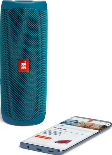 JBL Flip 5 Eco Edition bærbar trådløs højttaler (blå)