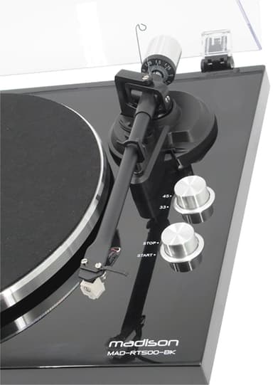 Madison Pladespiller med USB og Bluetooth - Sort