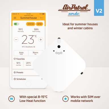 AirPatrol Nordic V2 GSM varmepumpecontroller