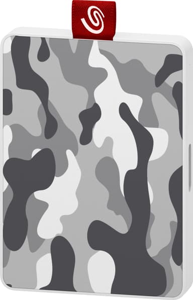 Seagate One Touch bærbar SSD, 500 GB (gray and white camouflage)