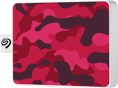 Seagate One Touch bærbar SSD, 500 GB (red camouflage)