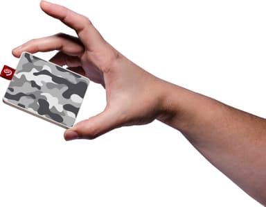 Seagate One Touch bærbar SSD, 500 GB (gray and white camouflage)