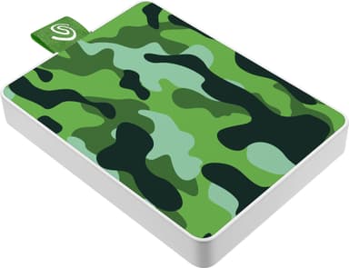 Seagate One Touch bærbar SSD, 500 GB (green camouflage)