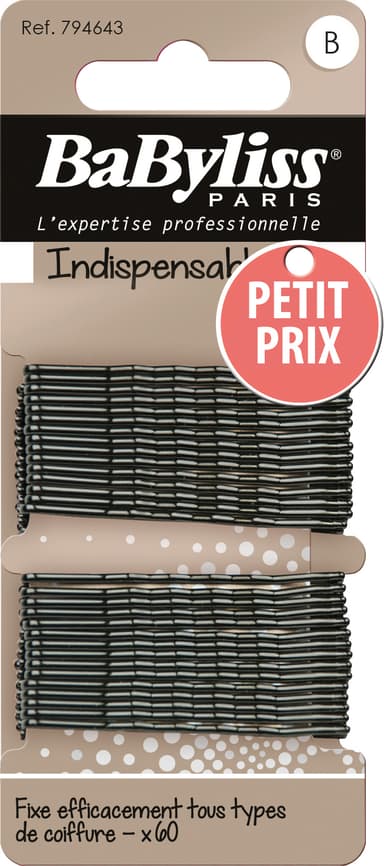 BaByliss Paris hårnål 60 stk (sort)