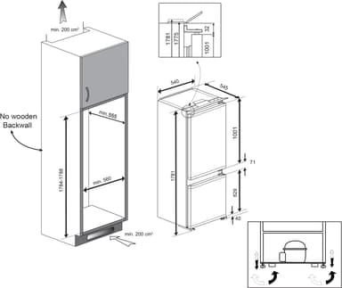 Beko kølefryseskab BCHA275K2S