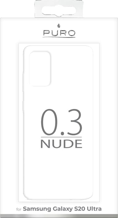 Puro 0.3 Nude Samsung Galaxy S20 Ultra cover (gennemsigtigt)