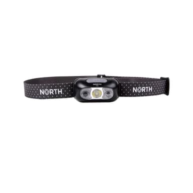 NORTH Pandelampe 220 Lumen Sort ca 75m Cree-Led (XPG2) Sensorkontrol