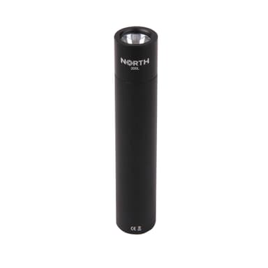 NORTH Lommelygte 200 Lumen Sort Aluminium 2W 3450mAh