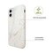Miljøvenligt iPhone 11 trykt etui - White marble