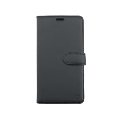 Miljøvenligt Ægte læder iPhone 11 2 in 1 tegnebog etui -Black/Red