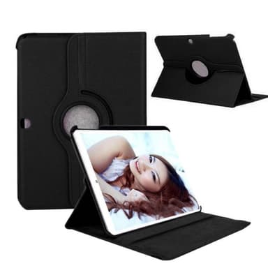 360° Roterebart cover Samsung Galaxy Tab 4 (10.1 ")T530 : farve - sort