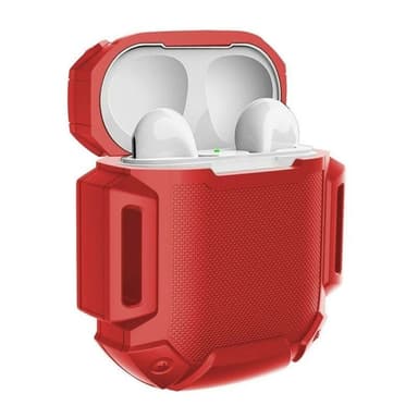 silikone cover med rem / AirPods til AirPods : farve - rød