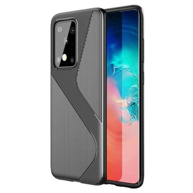 S-Case silikone cover til Samsung Galaxy S20 Ultra (SM-G988F)  - sort