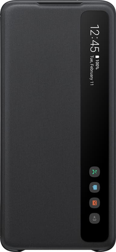 Samsung Galaxy S20 Plus Clear View cover (sort)