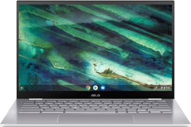Asus Chromebook Flip C436, 14" 2-i-1 bærbar computer (sølv/sort)