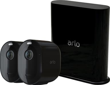 Arlo Pro 3 trådløst 2K QHD add-on kamerapakke med 2 stk. (sort)