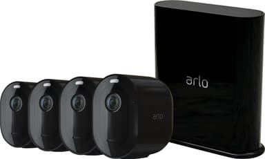 Arlo Pro 3 trådløst 2K QHD add-on kamerapakke med 4 stk. (sort)