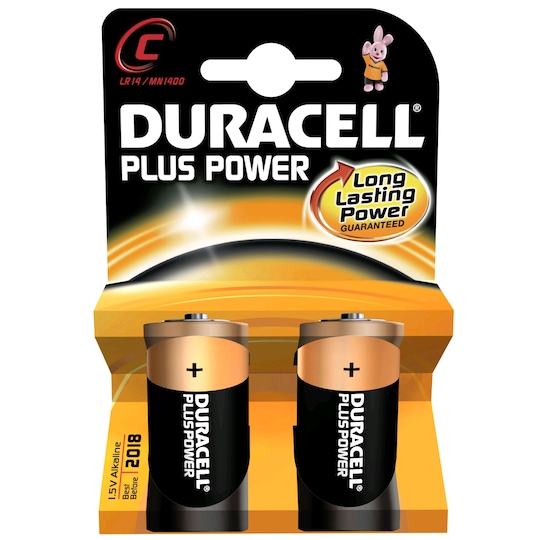 Duracell Plus Power C-batteri (2 stk.)
