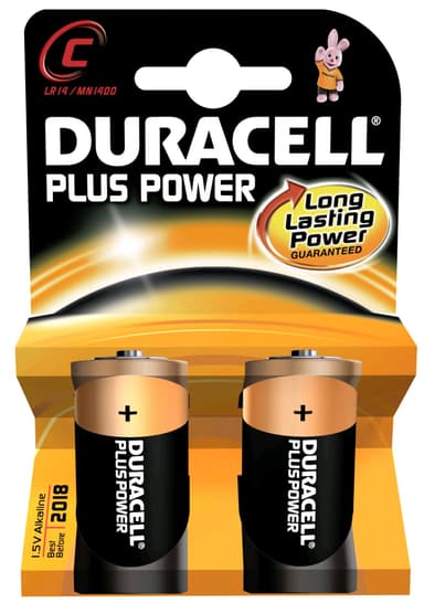 Duracell Plus Power C-batteri (2 stk.)