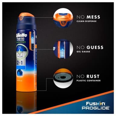 Gillette Fusion ProShield Barberskraber & Etui + Gel 170 ml