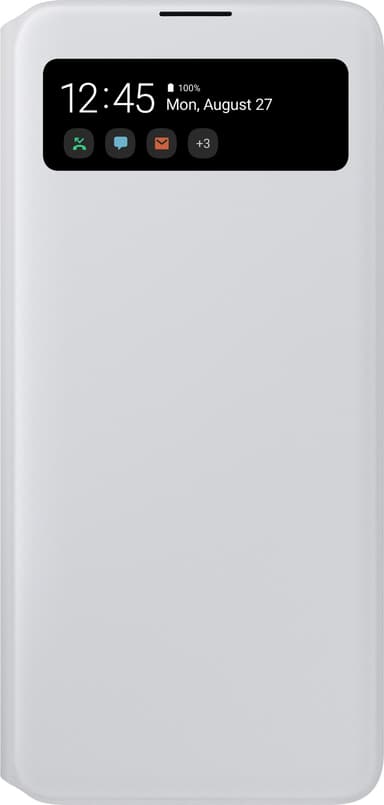 Samsung S View cover med pung til Galaxy A71 (hvid)