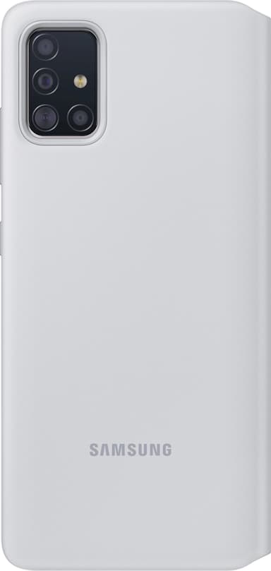 Samsung S View cover med pung til Galaxy A71 (hvid)