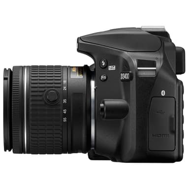 Nikon D3400 SLR kamera + 18-55 mm AF-P DX objektiv