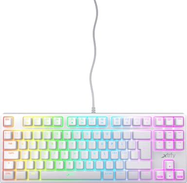 Xtrfy K4 RGB tenkeyless mekanisk tastatur (hvid)