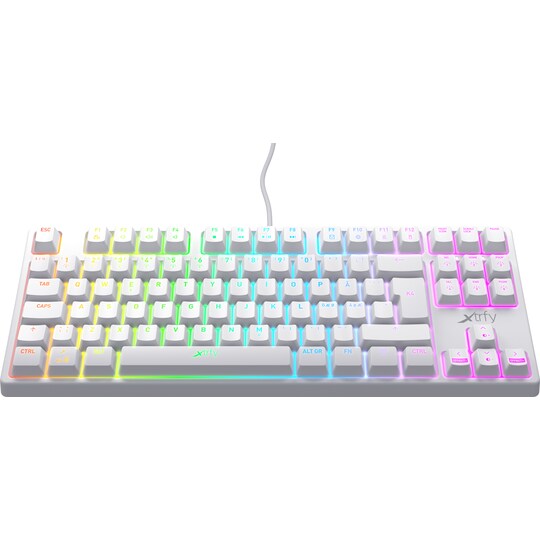 Xtrfy K4 RGB tenkeyless mekanisk gaming-tastatur (hvid)