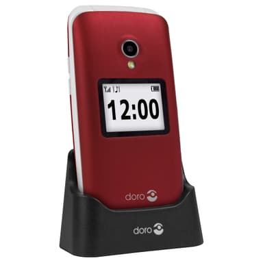 Doro 2424 klaptelefon (rød)