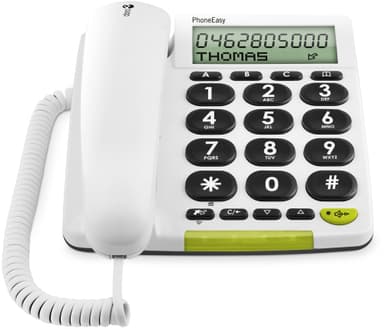 Doro PhoneEasy 312CS Fastnet Telefon (Hvid)
