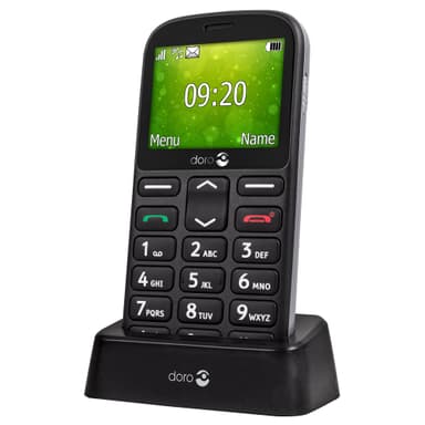 Doro 1362 telefon (sort) - Kun 2G