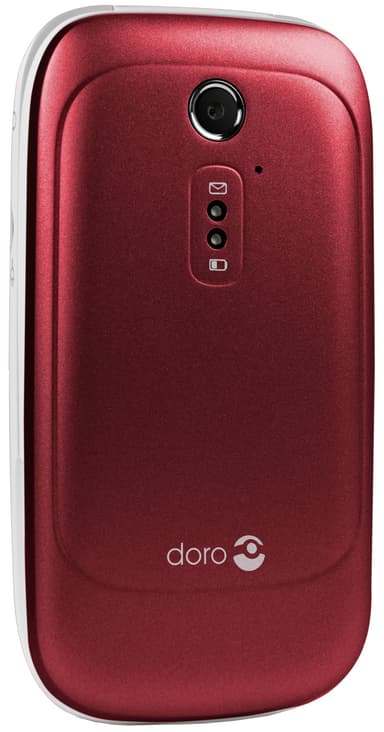Doro 6521 mobiltelefon rød/hvid