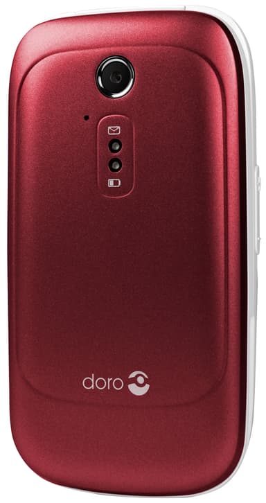 Doro 6521 mobiltelefon rød/hvid