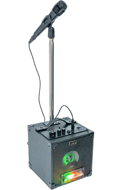 Karaoke sanganlæg m. LED lyseffekt