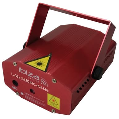Ibiza Mini Firefly Laser - Rød