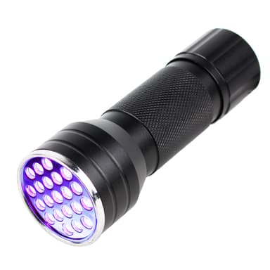 UV Lommelygte med 21 LED dioder