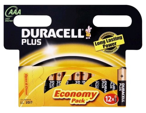 Duracell batterier Plus Power AAA (12 stk.) thumbnail