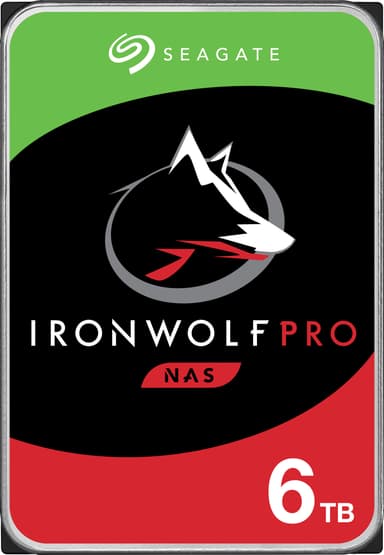 Seagate IronWolf Pro 3,5" intern HDD til NAS (6 TB)