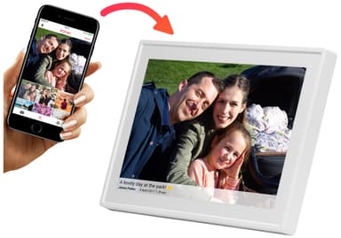 Denver Frameo social photo frame PFF-1011 wi-fi (hvid)