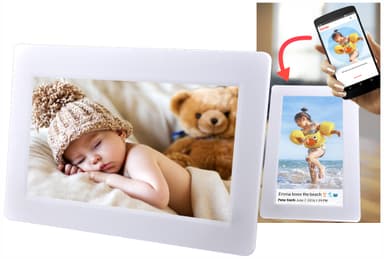 Denver Frameo social photo frame PFF-710 wi-fi (hvid)